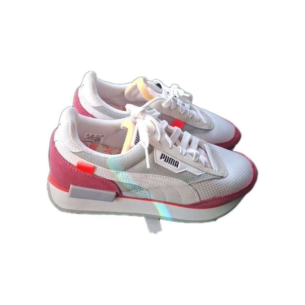Puma Future Rider Play On - White Pink Size 8 Women's
